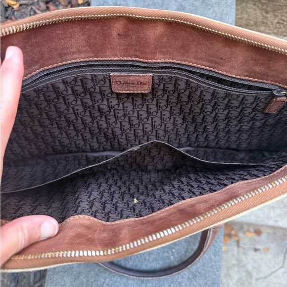 Absolutely stunning vintage Dior handbag canvas and leather signature lining - Picture 4 of 17